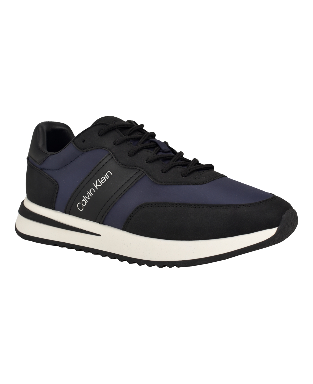 Calvin Klein Men's Paters Lace-Up Casual Sneakers -Navy