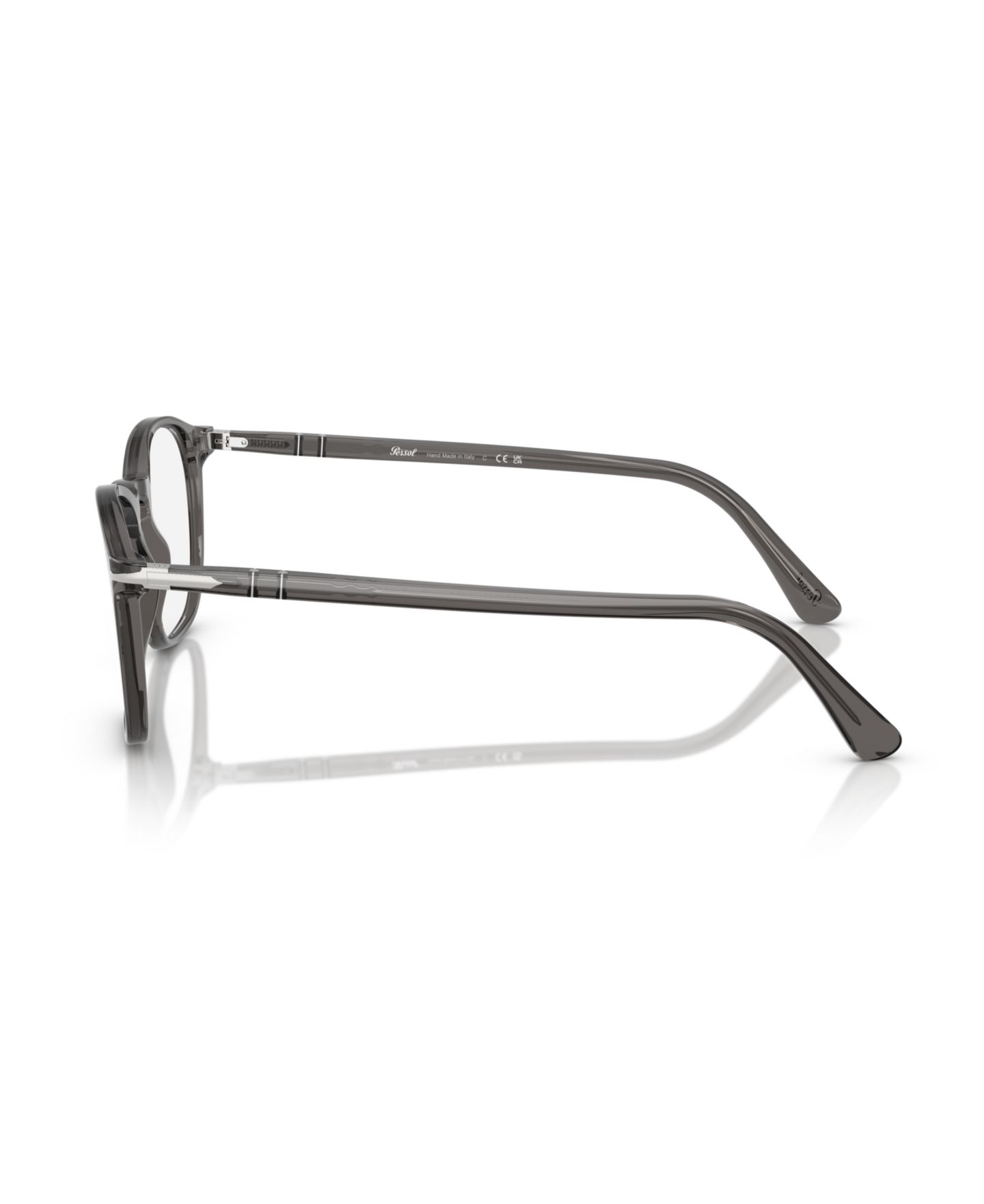 Мужские очки Persol Man Square Plastic PO3007VM Eyeglasses, цвет: Прозрачный серый — фото 3