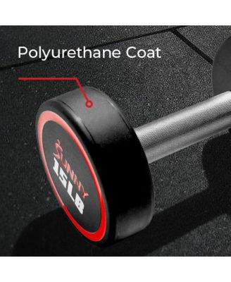 Signature Style Polyurethane Round Dumbbells, 15LBs (Pair)