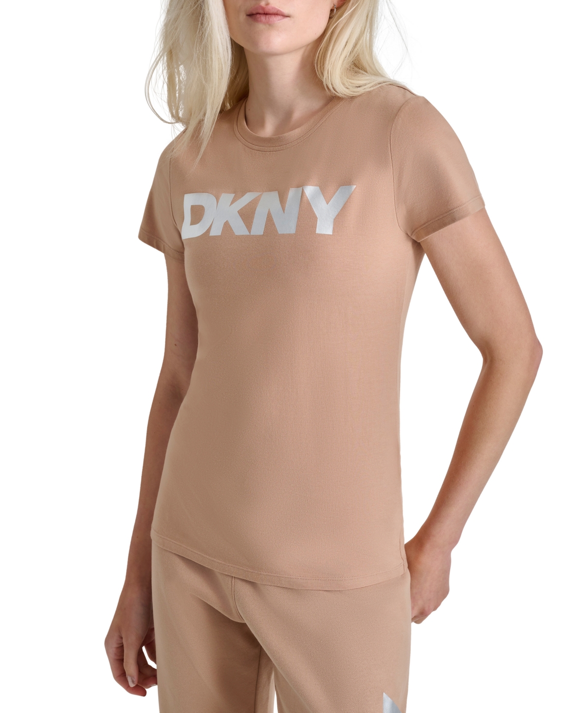 Dkny Sport Women's Logo-Graphic Crewneck T-Shirt