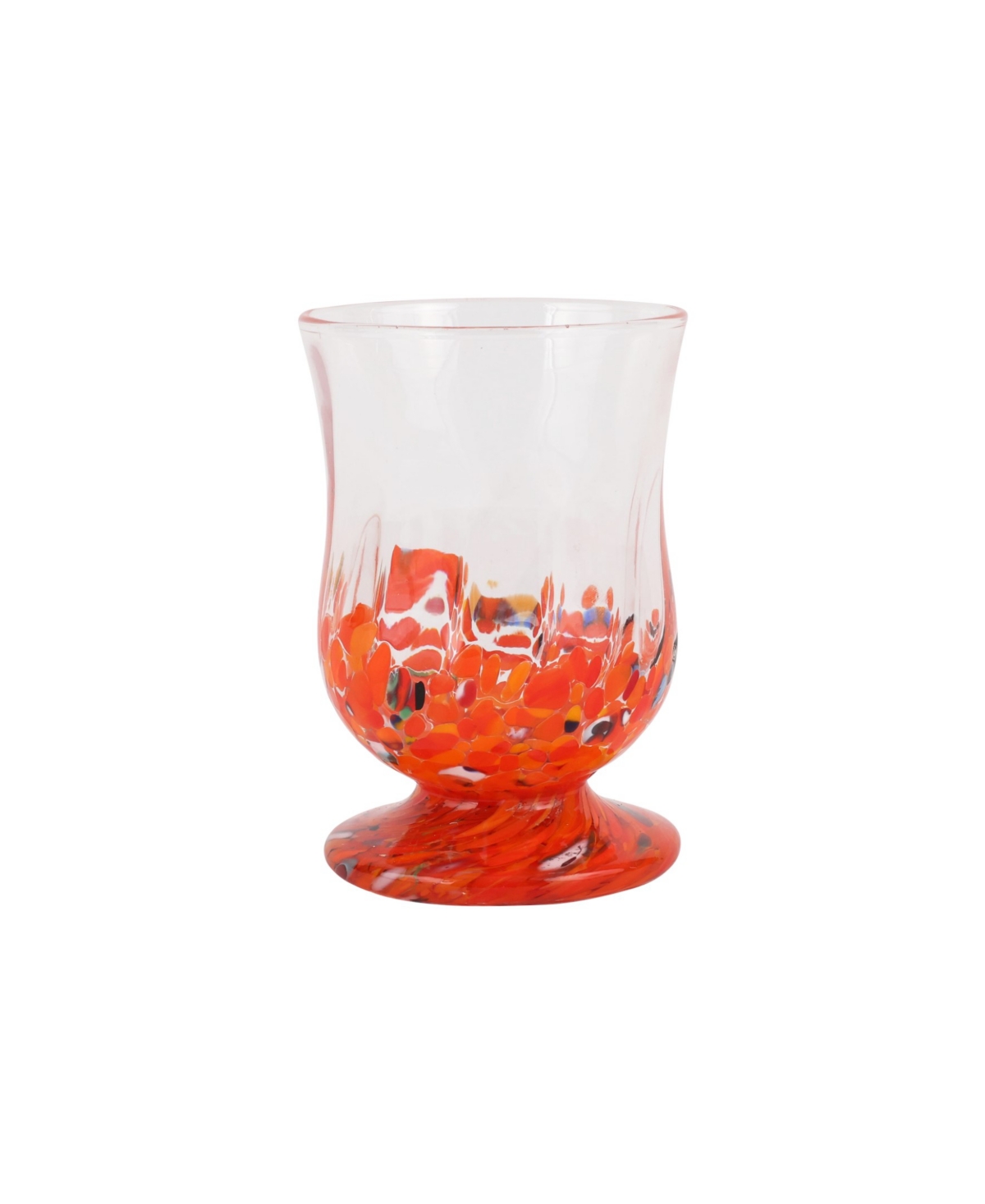 Vietri Chiara Juice Glass In Orange