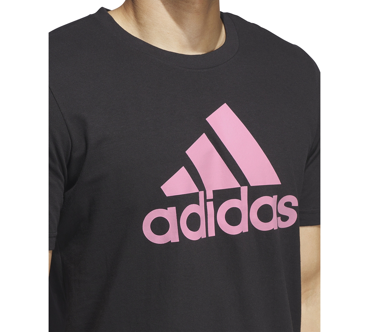adidas Men's Essentials Single Jersey Big Logo Short Sleeve Crewneck T-Shirt