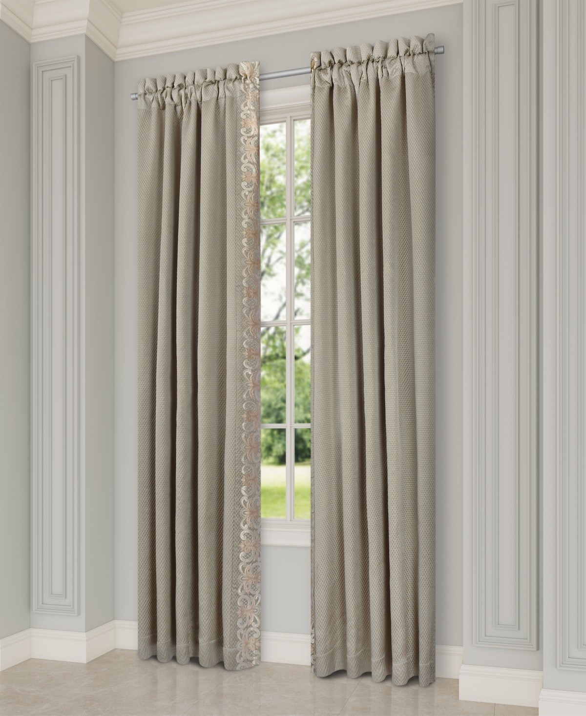J Queen New York Piazza Window Panel Pair,