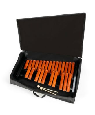 25 Notes Xylophone Wooden Percussion Educational Instrument with 2 Mallets