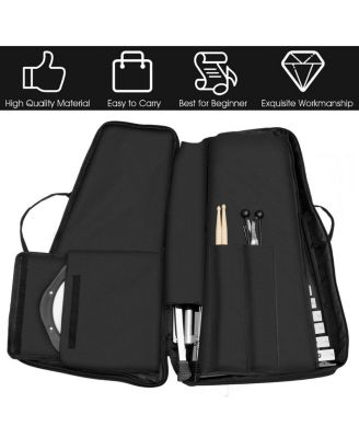 30 Notes Percussion with Practice Pad Mallets Sticks Stand