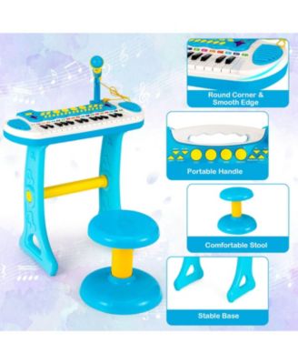 31-Key Kids Piano Keyboard Toy with Microphone and Multiple Sounds for Age 3+