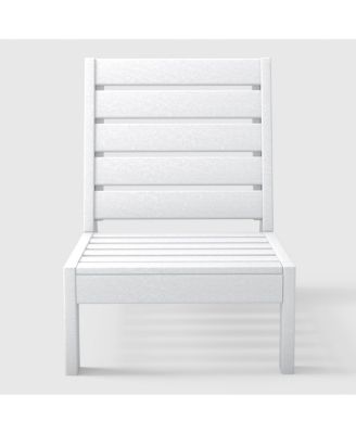 Outdoor HDPE Deep Seating Modular Armless Patio Chair