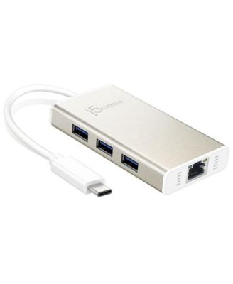 JCH471 USB Type-C Gigabit Ethernet & HUB Multi Adapter