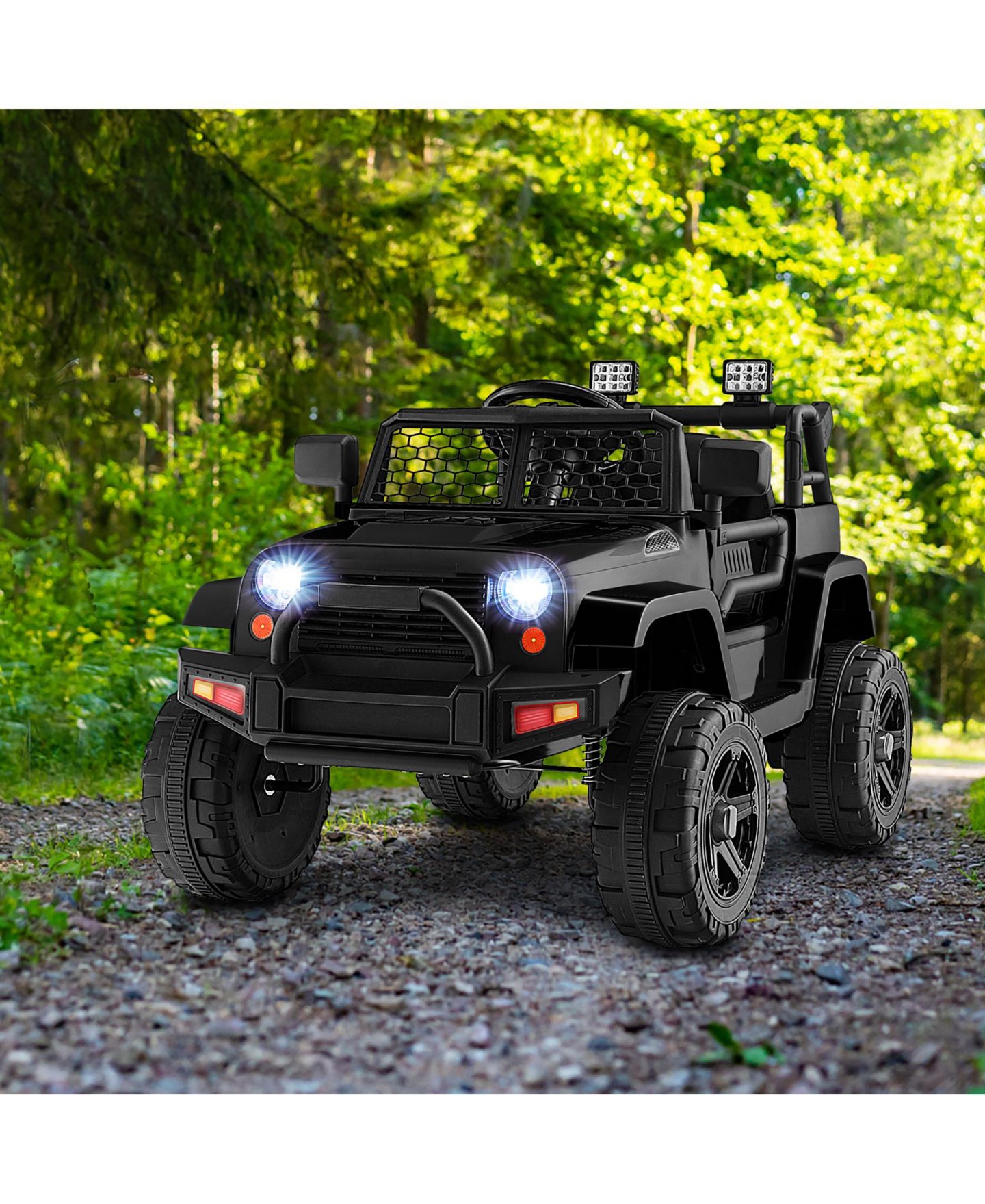 Детская игрушка Gymax 12V Kids Ride On Truck with Electric Remote Control, 39"L x 26"W x 26"H, 66 lbs. Capacity, Ages 3-7, цвет: Чёрный, вариант 1 — фото 4