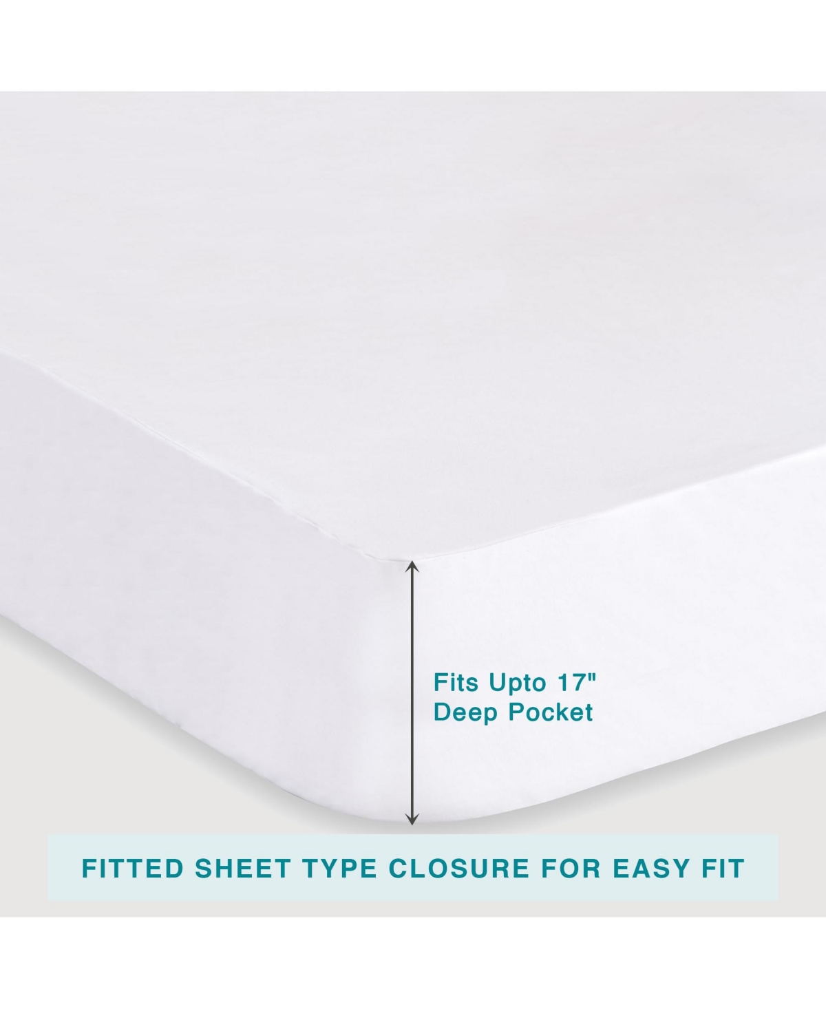 Fabdreams Organic Luxury Organic Cotton Waterproof Mattress Protector with 17" Deep Pockets, Natural Breathable Fabric