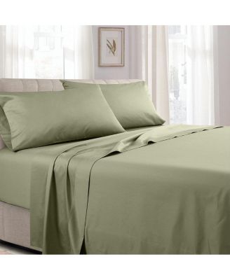 Soft Cotton Sateen Sheet Set - Extra Deep Fitted (22 inches), Queen
