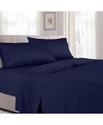Soft Cotton Sateen Sheet Set - Extra Deep Fitted (22 inches), California King