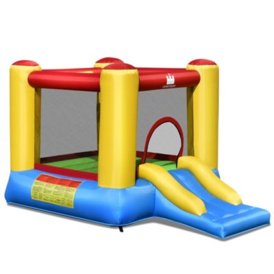 Inflatable Bouncer Kids Bounce House Jumping Castle Slide w/ 480W Blower
