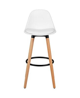 2 Pieces Mid-Century Barstool 28.5 Inch Dining Pub Chairs