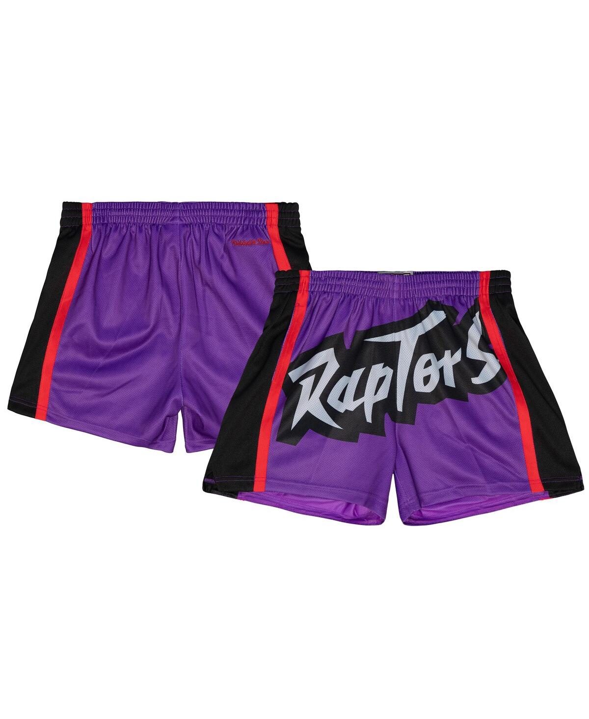 Women's Purple Toronto Raptors Swingman Big Face 3.0 Basketball Shorts - Purple