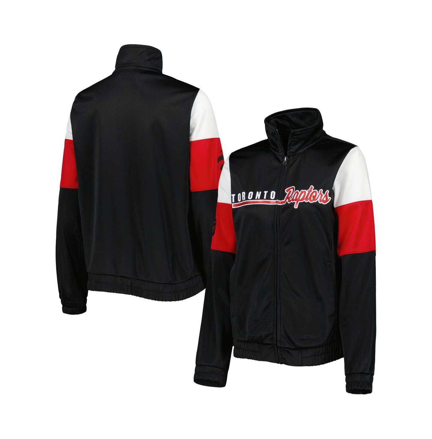 Женская куртка G-III 4Her by Carl Banks Black Toronto Raptors Change Up Full-Zip Track Jacket — фото 1