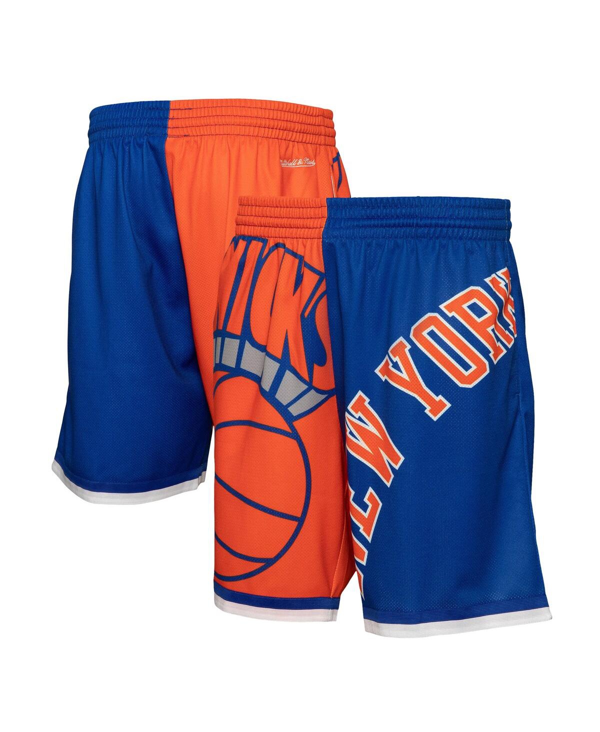Men's Blue New York Knicks Big Face 5.0 Fashion Shorts - Blue