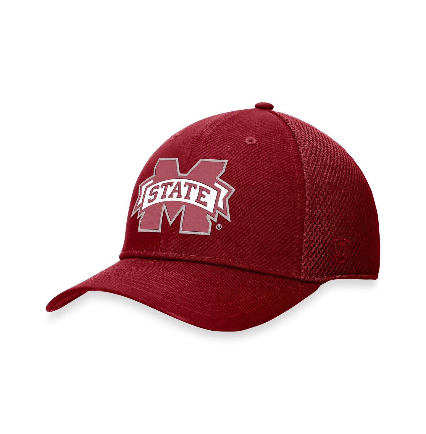 Мужская кепка Top of the World Maroon Mississippi State Bulldogs Spacer Flex Hat — фото 1