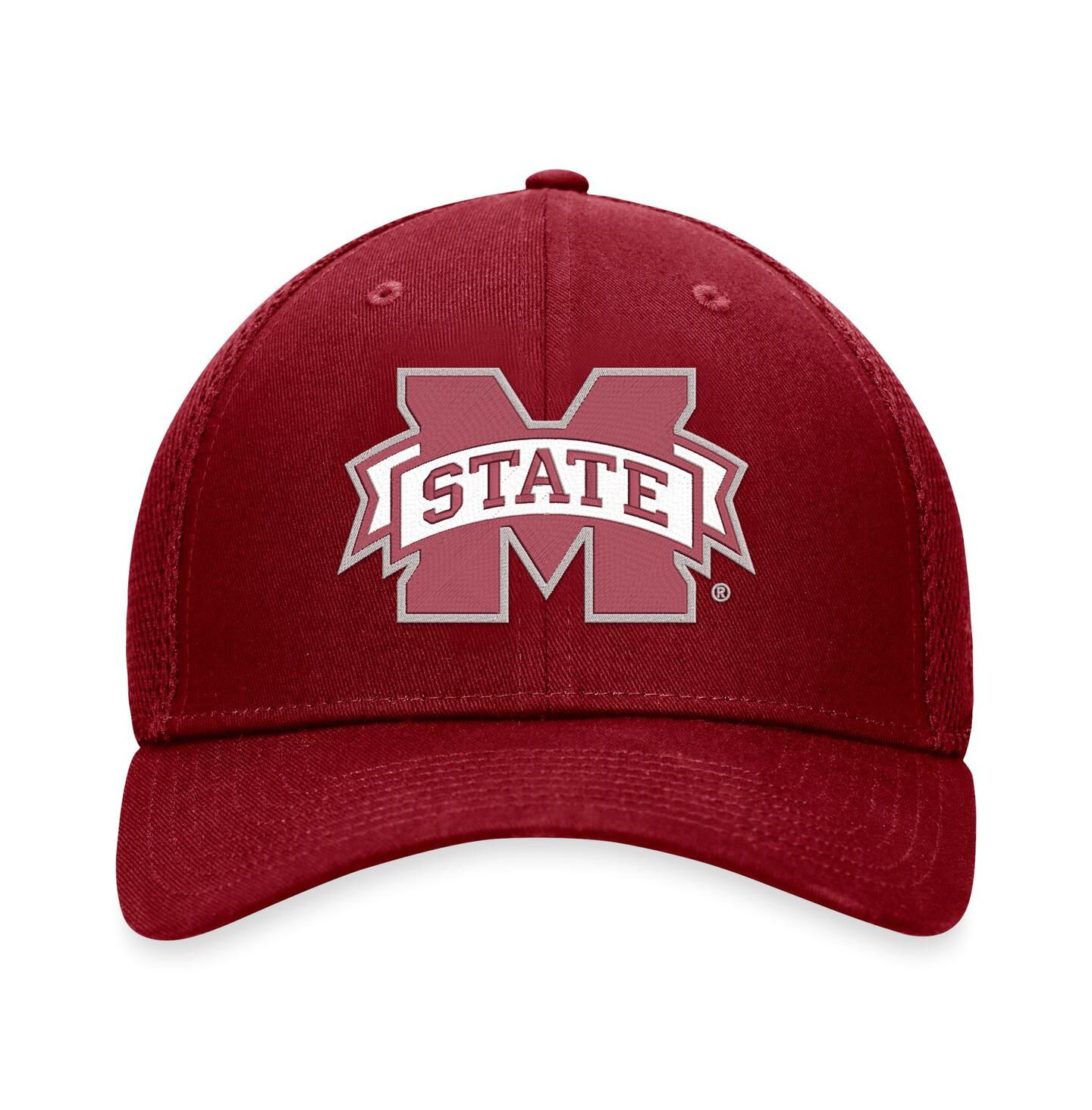 Мужская кепка Top of the World Maroon Mississippi State Bulldogs Spacer Flex Hat — фото 4