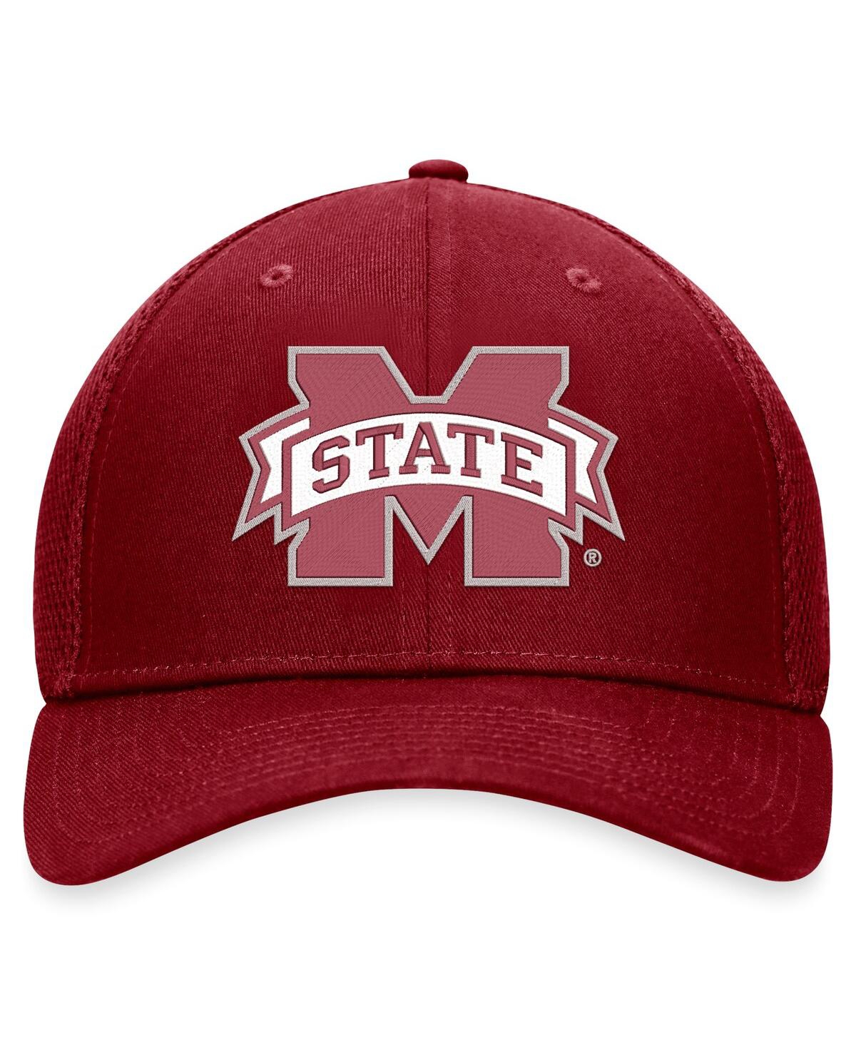 Top Of The World Men's Maroon Mississippi State Bulldogs Spacer Flex Hat In Maroon