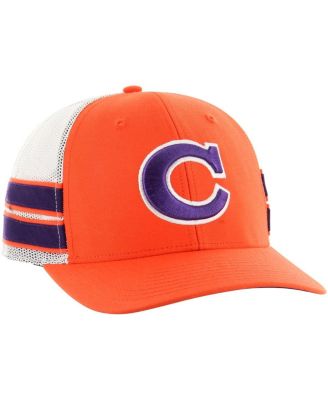 Men's Orange Clemson Tigers Straight Eight Adjustable Trucker Hat