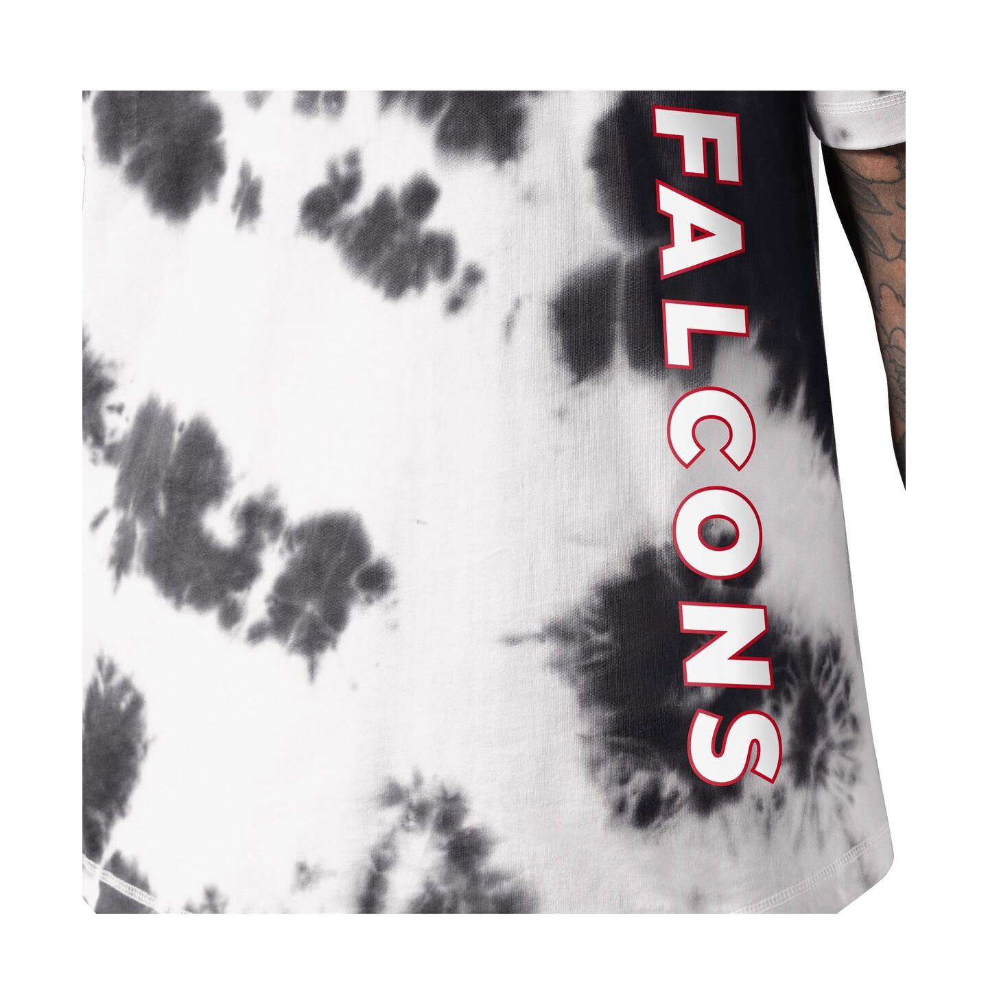 Мужская футболка MSX by Michael Strahan Black Atlanta Falcons Freestyle Tie-Dye — фото 3