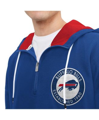 Men's Royal Buffalo Bills Aaron Quarter-Zip Hoodie