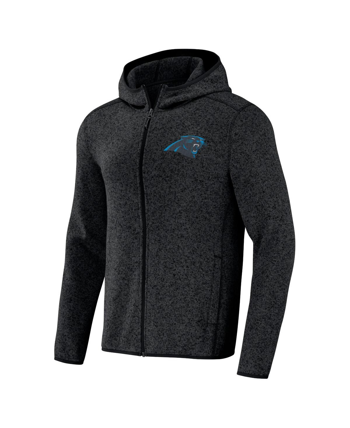 Fanatics Nfl X Darius Rucker Collection By  Men's Black Carolina Panthers Fleece Pullover Hoodie In Heather Charcoal