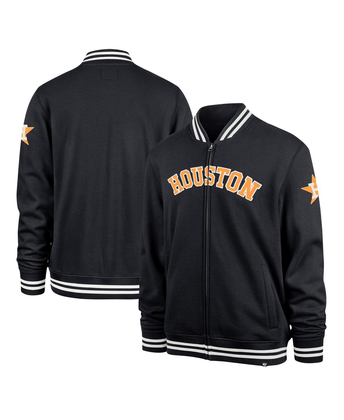 Men's Navy Houston Astros Wax Pack Pro Camden Full-Zip Track Jacket - Navy
