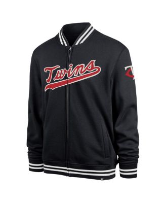 Men's Navy Minnesota Twins Wax Pack Pro Camden Full-Zip Track Jacket