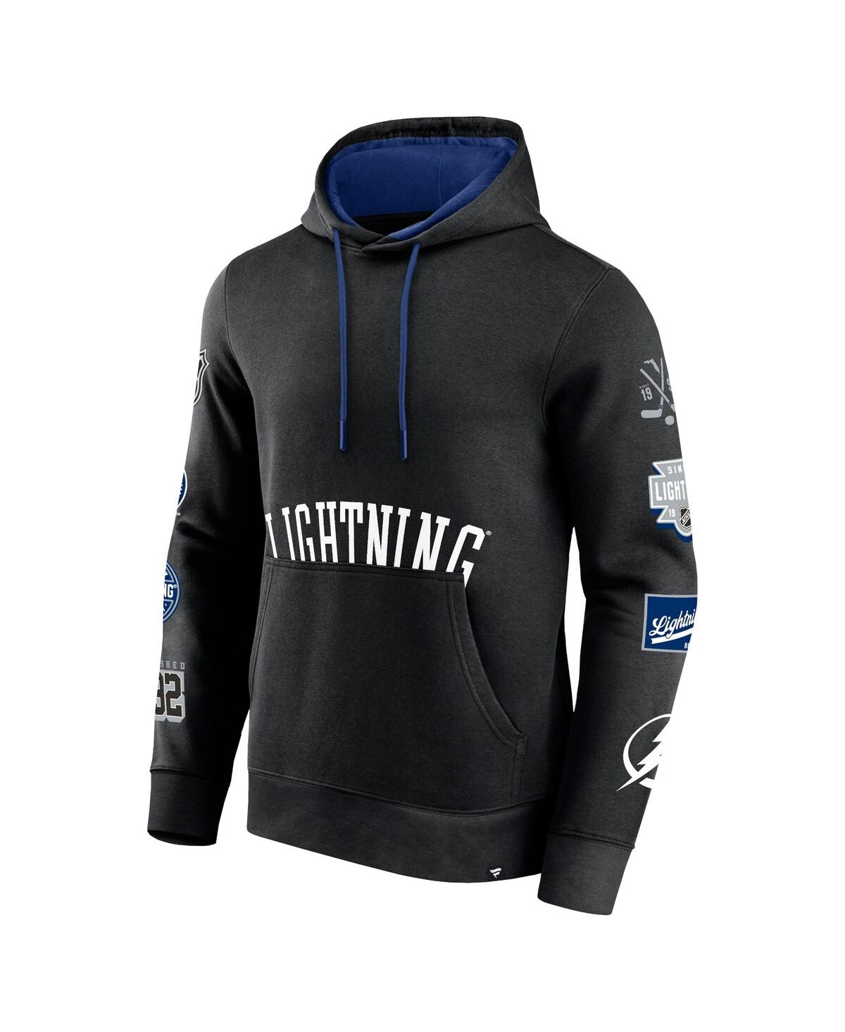 Fanatics Men'sTampa Bay Lightning Wild Winner Fleece Pullover Hoodie - Black