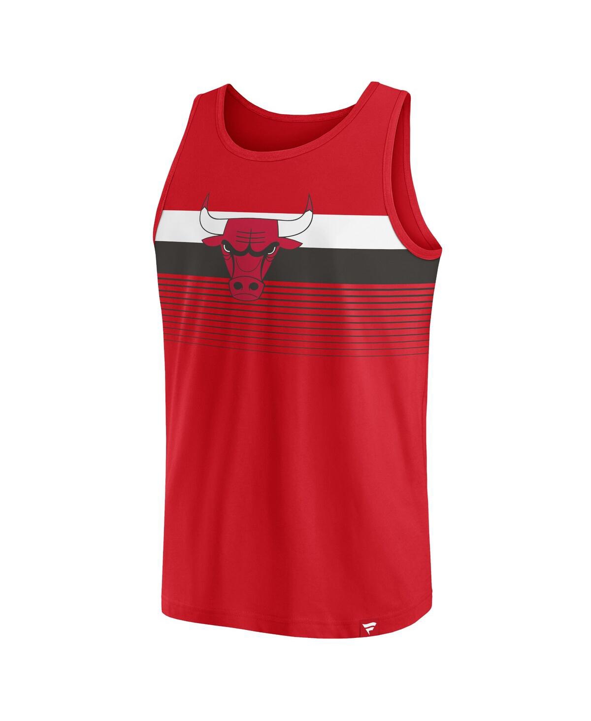 Fanatics Men's Red Chicago Bulls Wild Game Tank Top In Red