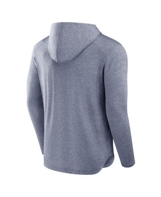 Men's Navy Seattle Seahawks Front Office Tech Lightweight Hoodie T-Shirt