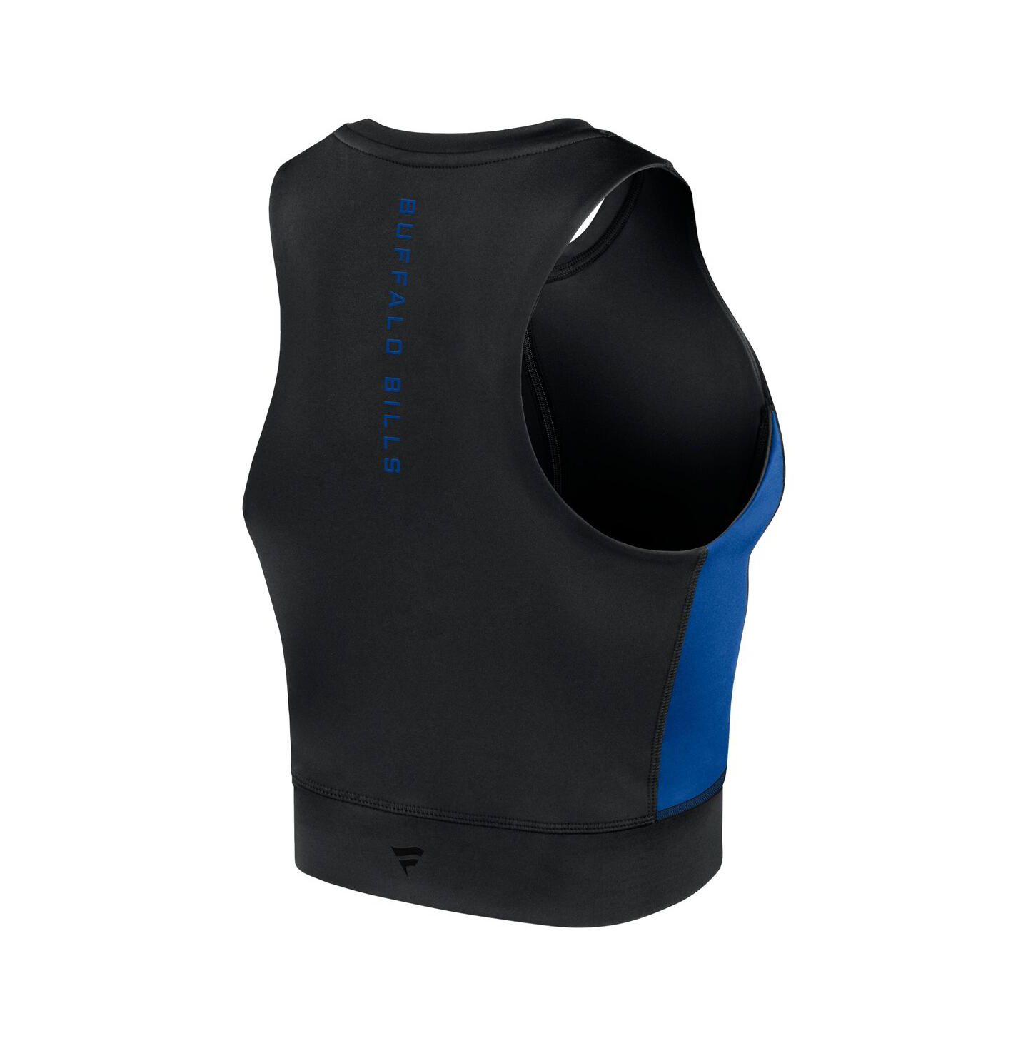 Женский топ Fanatics Black Buffalo Bills Studio Fitted Gym — фото 3