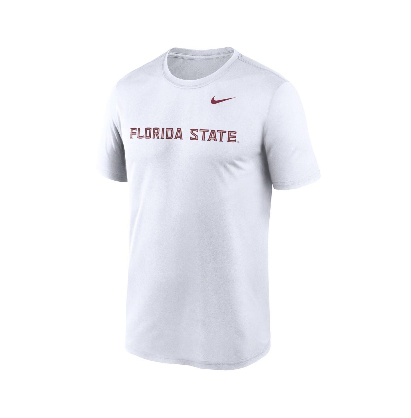 Мужская футболка Nike White Florida State Seminoles Primetime Legend Wordmark — фото 2