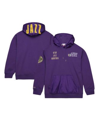 Men's Purple Utah Jazz Team OG 2.0 Vintage Logo Fleece Pullover Hoodie