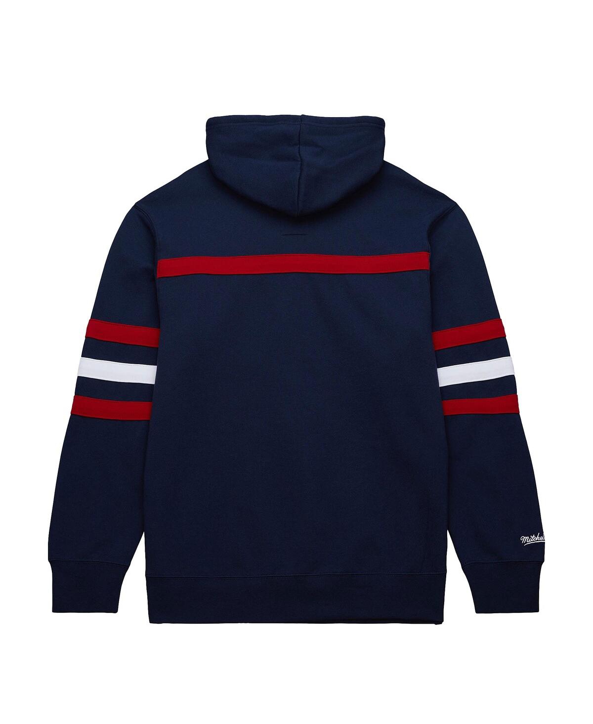 Mitchell & Ness Men's Navy Boston Red Sox Head Coach Pullover Hoodie In Navy
