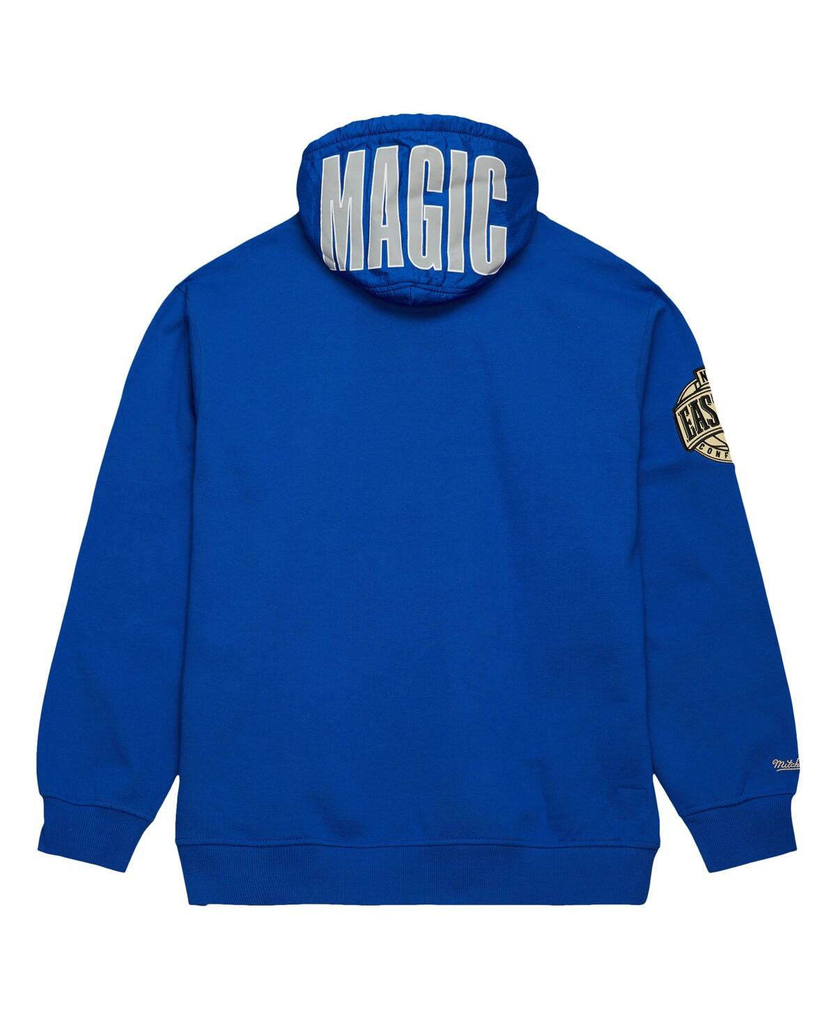 Mitchell & Ness Men'sOrlando Magic Team Og 2.0 Vintage Logo Fleece Pullover Hoodie - Blue
