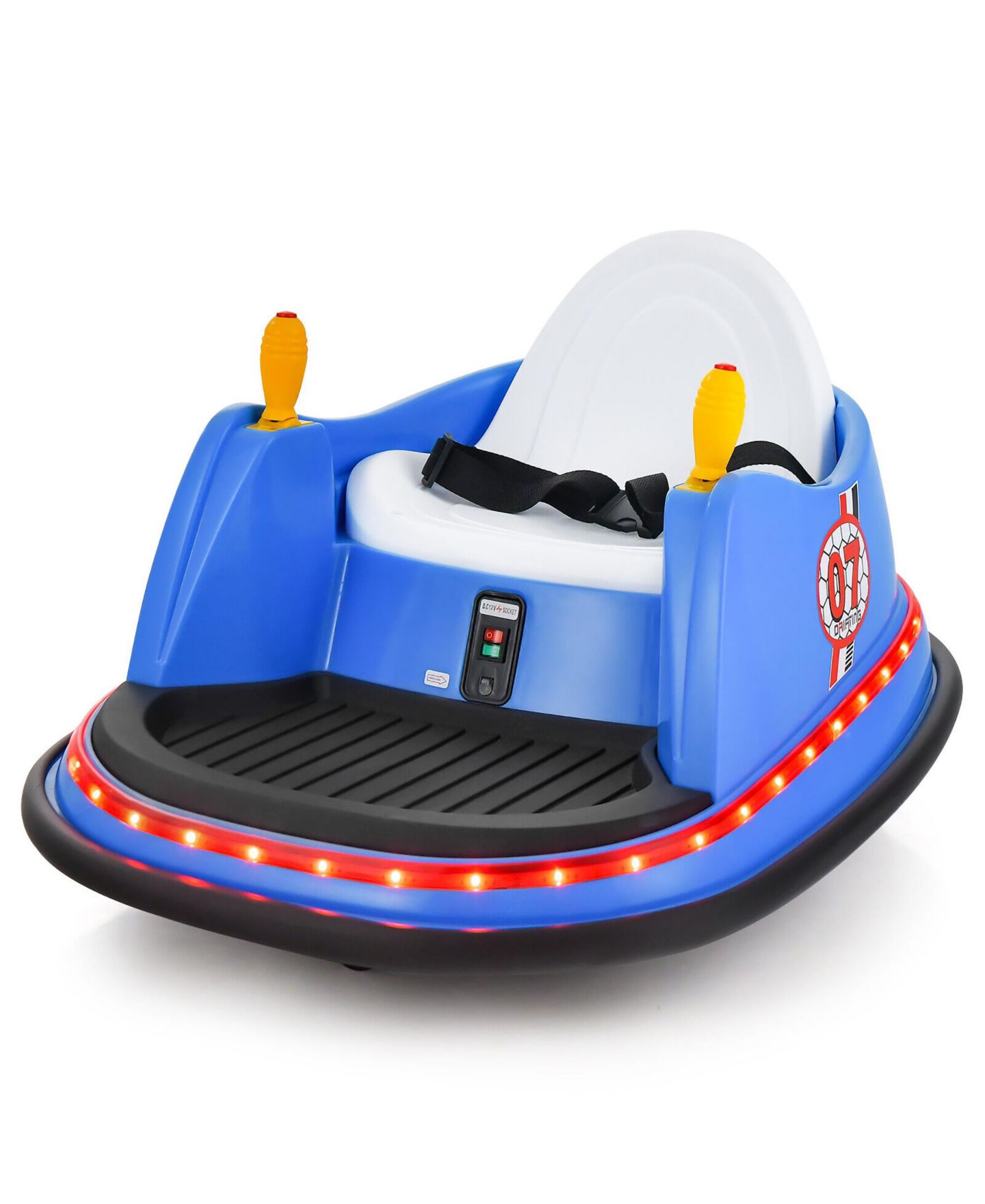 Детская игрушка Gymax 360-Degree Spin Remote Control Ride-On Bumper Car, цвет: Жёлтый, вариант 1 — фото 1