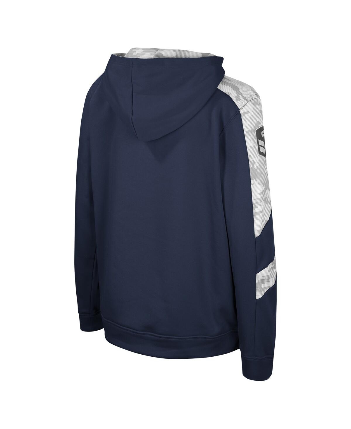Colosseum Big Boys And Girls Navy Illinois Fighting Illini Oht Military Appreciation Cyclone Digital Camo Pull In Navy