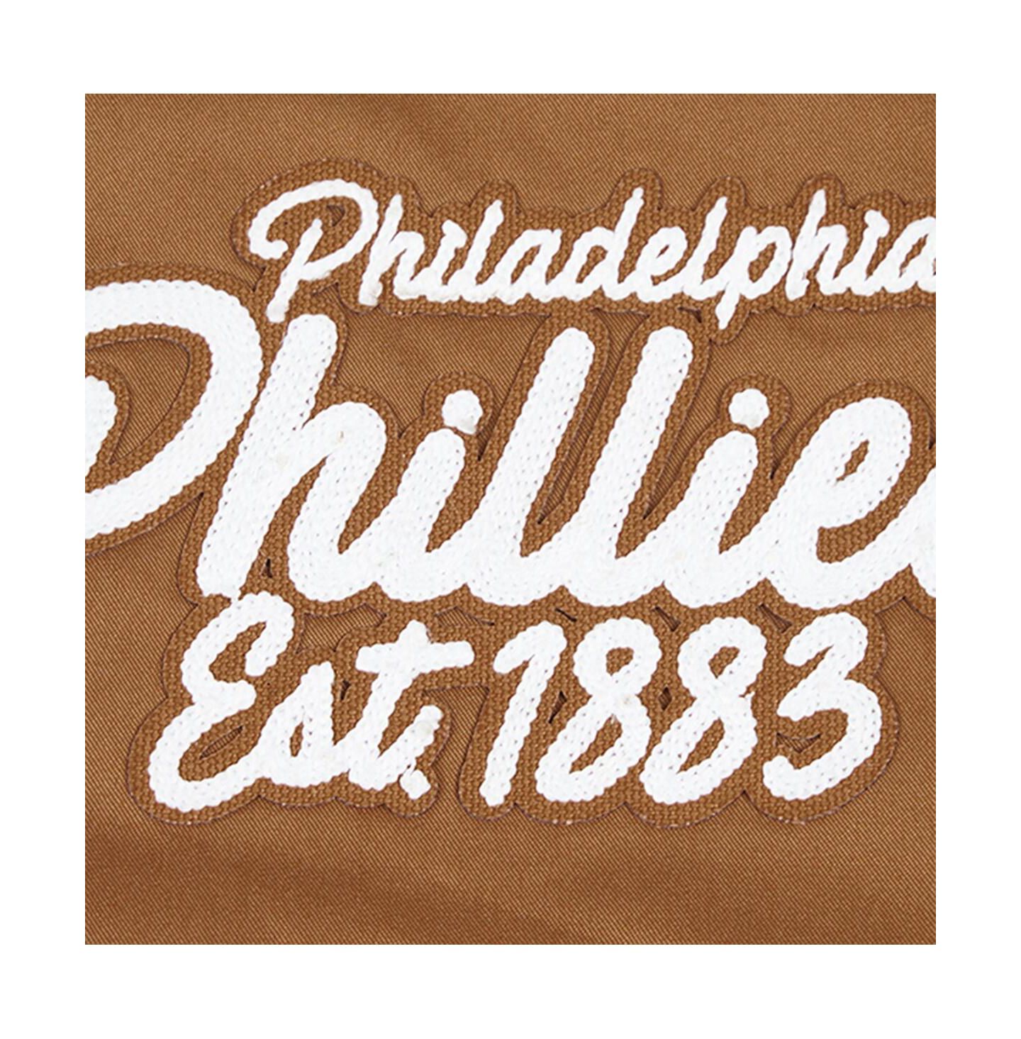 Мужская куртка Pro Standard Brown Philadelphia Phillies Paint The City Twill Full-Zip — фото 4