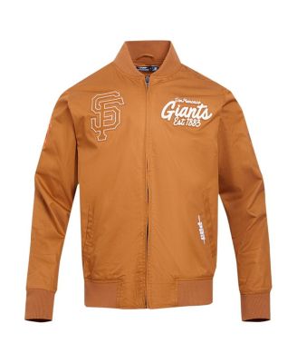 Men's Brown San Francisco Giants Paint The City Twill Full-Zip Jacket
