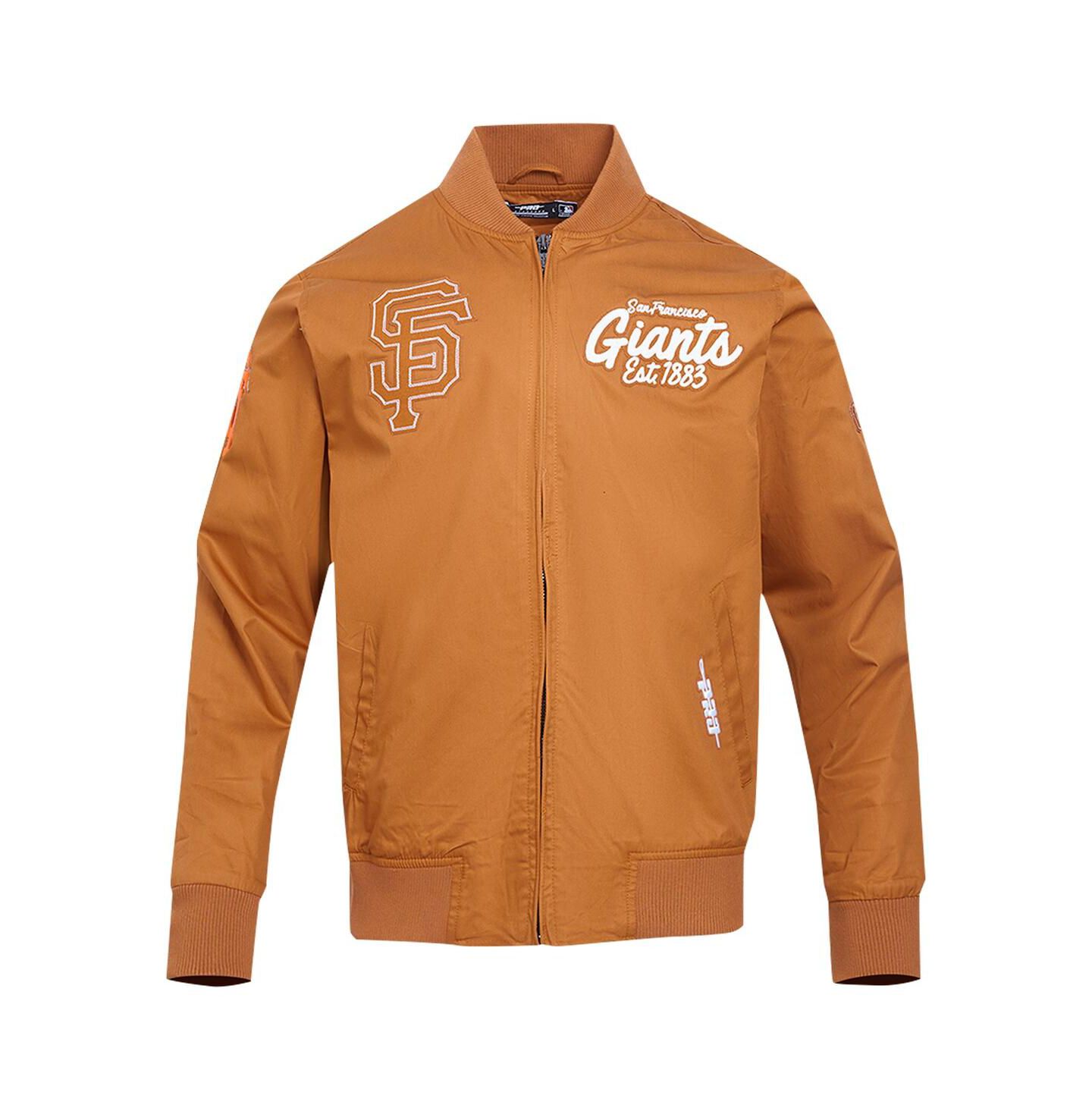 Мужская куртка Pro Standard Brown San Francisco Giants Paint The City Twill Full-Zip — фото 3