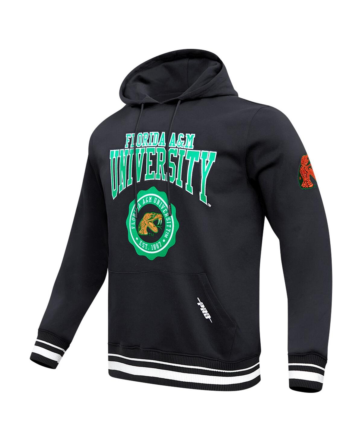 Pro Standard Men's Black Florida A M Rattlers Crest Pullover Hoodie In Black
