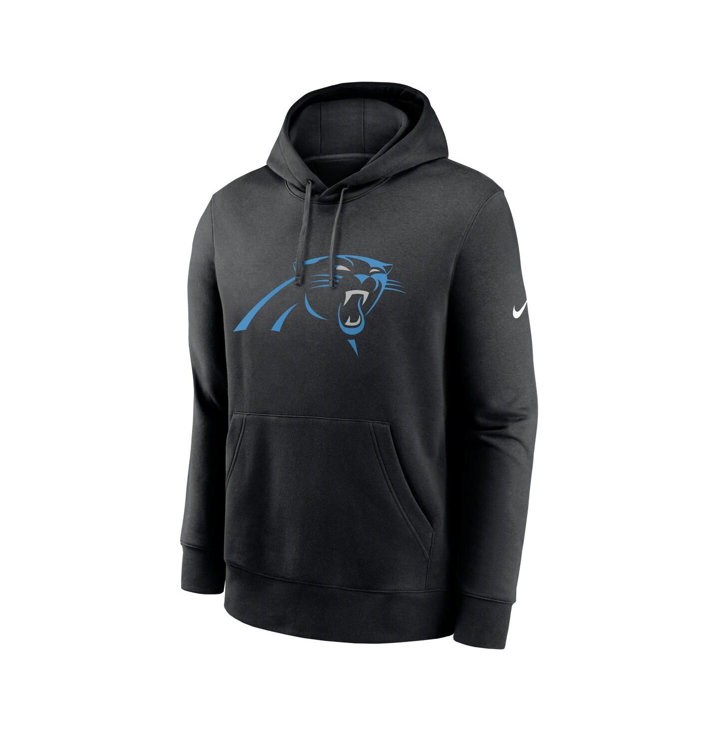 Мужское худи Nike Black Carolina Panthers Club Logo Pullover — фото 2