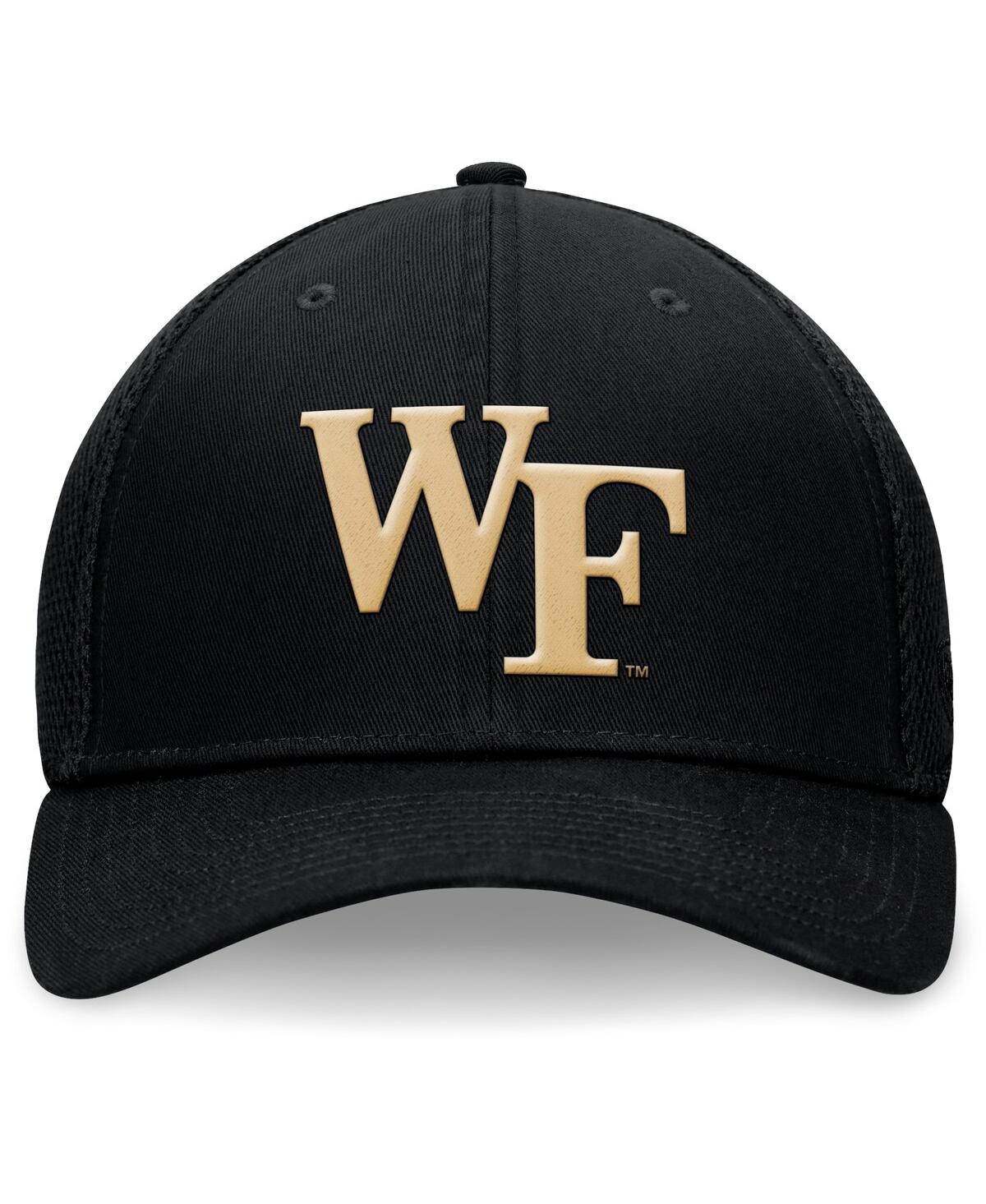 Top Of The World Men's Black Wake Forest Demon Deacons Spacer Flex Hat In Black
