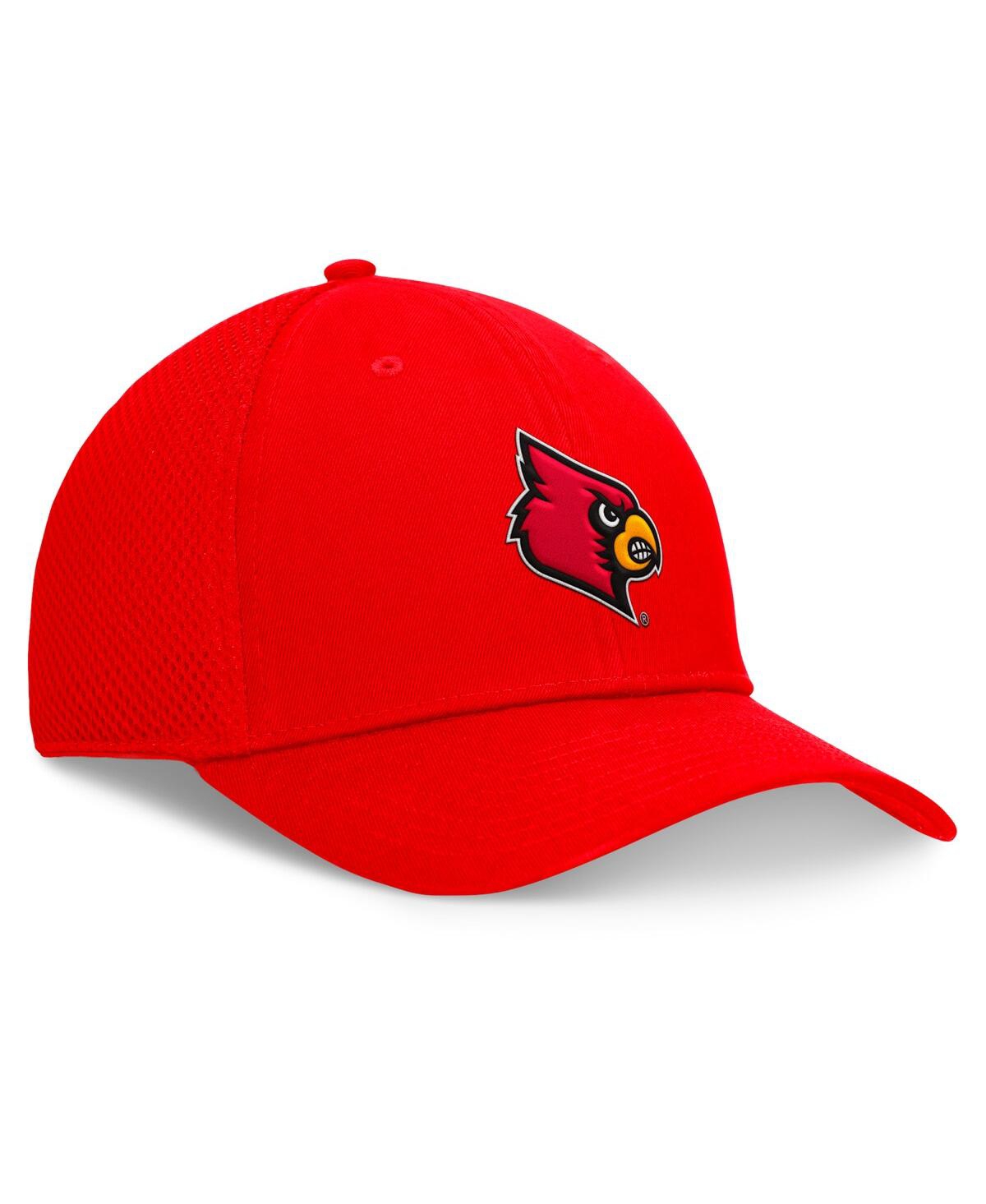 Top Of The World Men's Red Louisville Cardinals Spacer Flex Hat In Red