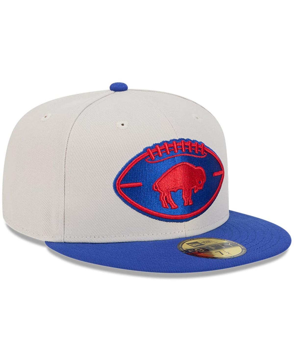 New Era Men'sRoyal Buffalo Bills 2024 Sideline Historic 59FIFTY Fitted Hat - Stone, Royal
