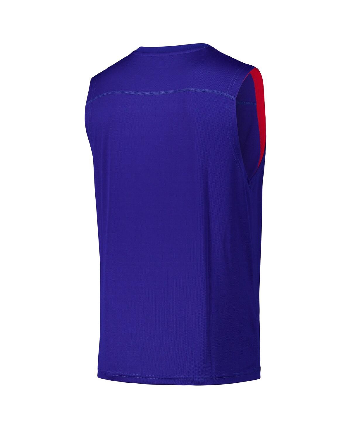 Fanatics Men's Royal Philadelphia 76ers Birdseye Muscle Tank Top In Royal
