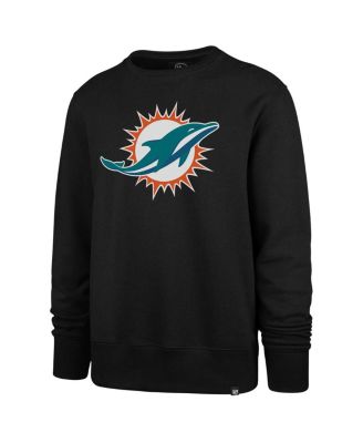 Men's Black Miami Dolphins Imprint Headline Pullover Sweatshirt